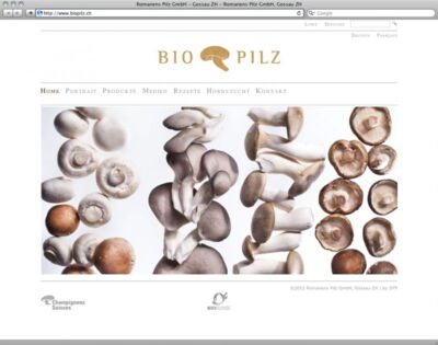 Romanens Pilz GmbH beliefert den Schweizer Biohandel mit Champignons, Shiitake, Kräuterseitlingen und Pleurotus mit Knospen Zertifizierung.