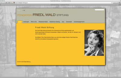 Die Friedl Wald Stiftung bezweckt die Unterstützung förderungsbedürftiger und förderungswürdiger Schweizer Schauspieler, Sänger und Musiker, die das 26. Altersjahr noch nicht vollendet haben.